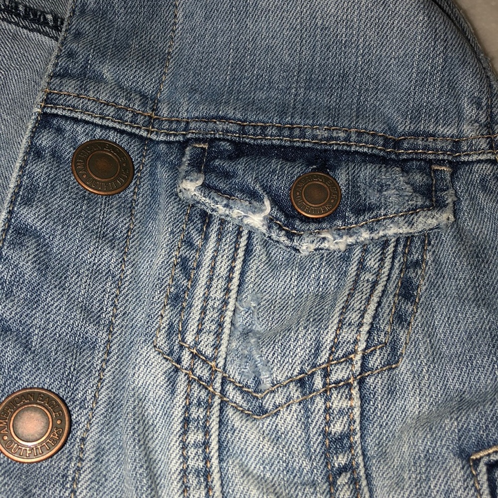 American Eagle Denim Vest View 4